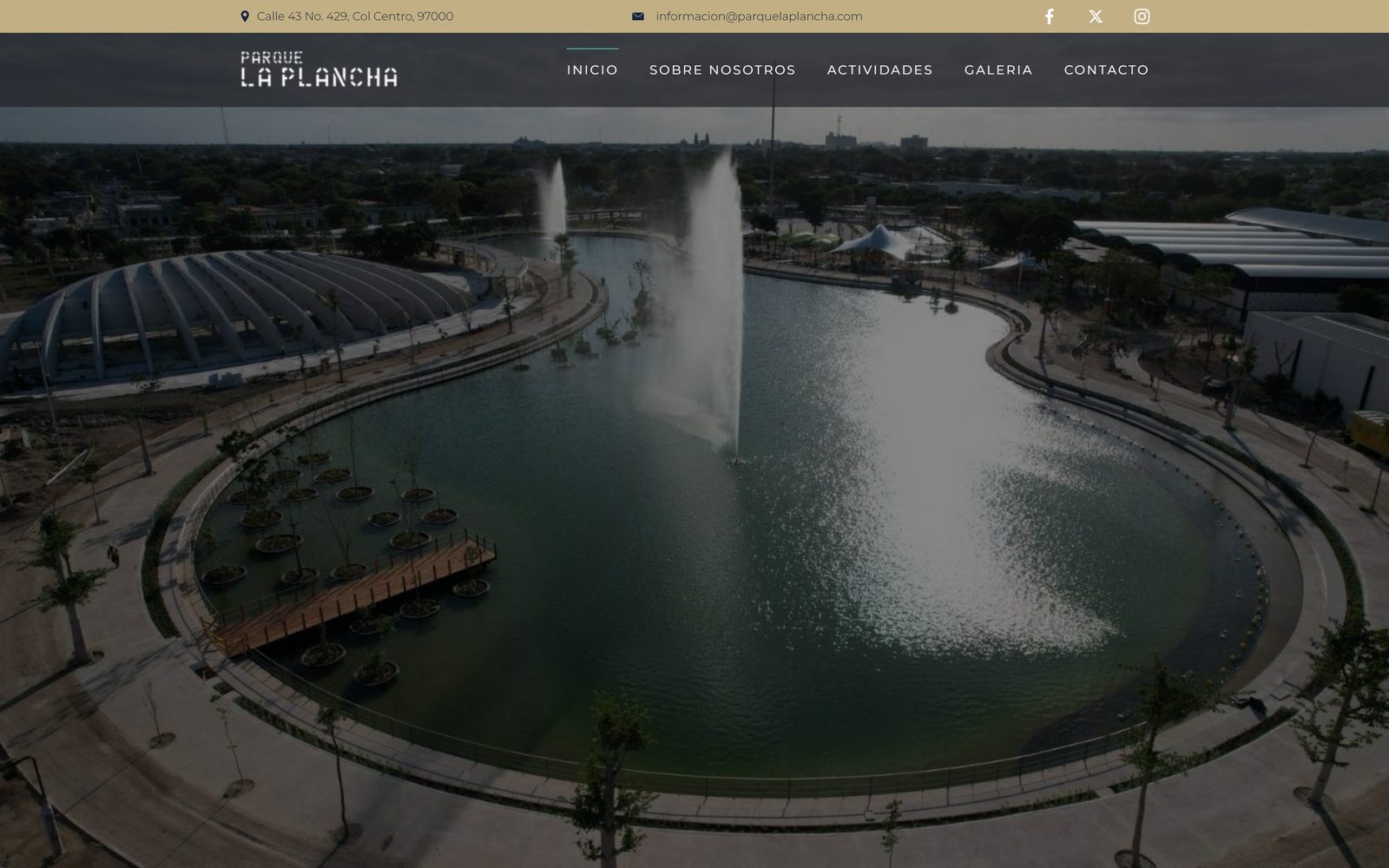 Portada del sitio de Parque La Plancha